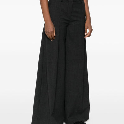 THE LATEST Thelatest Alma wool blend wide-leg trousers