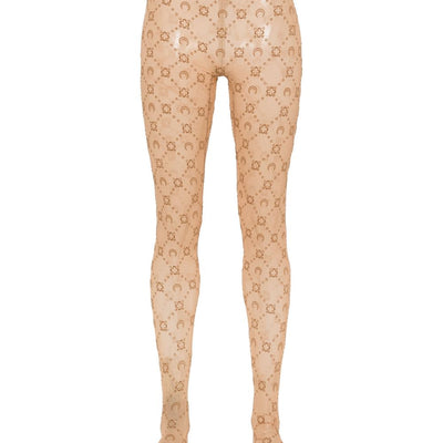 Marine Serre Moonogram mesh tights