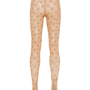 Marine Serre Moonogram mesh tights