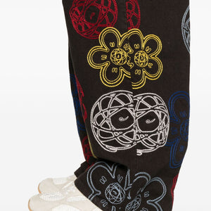 Kenzo Futura Embroidered cotton trousers