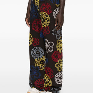 Kenzo Futura Embroidered cotton trousers