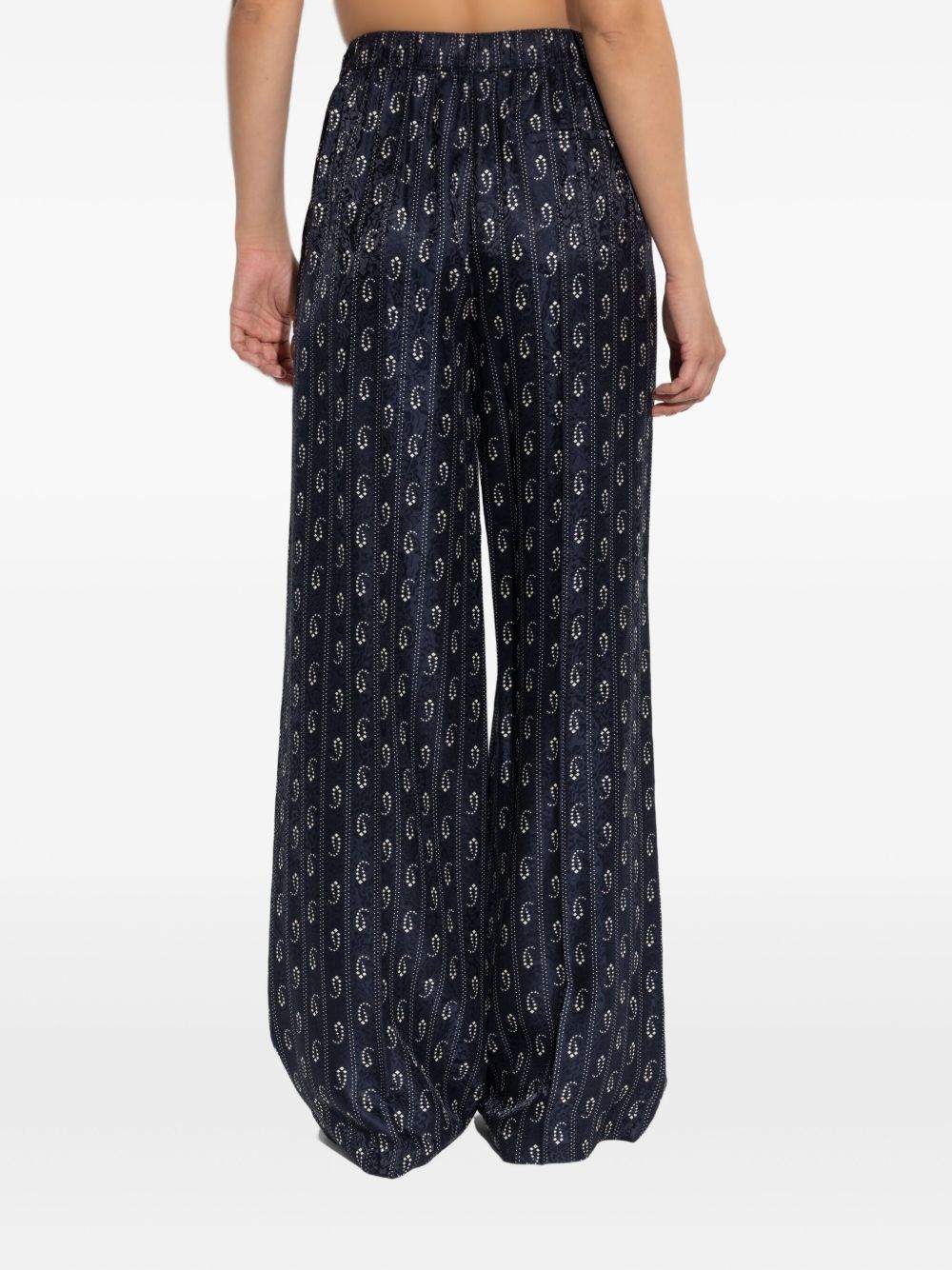Tory Burch Jacquard silk trousers
