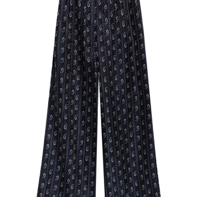 Tory Burch Jacquard silk trousers