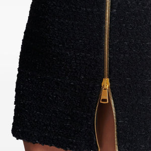 Balmain Short zipped tweed skirt