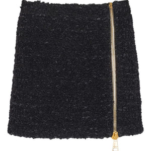 Balmain Short zipped tweed skirt