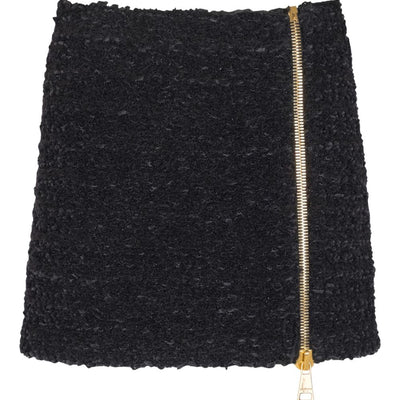 Balmain Short zipped tweed skirt