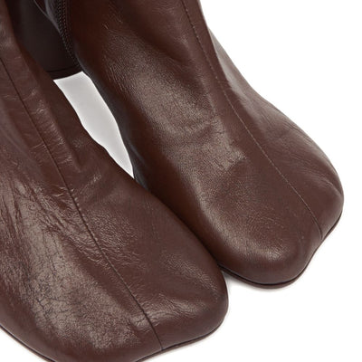 MM6 Maison Margiela 90mm leather ankle boots