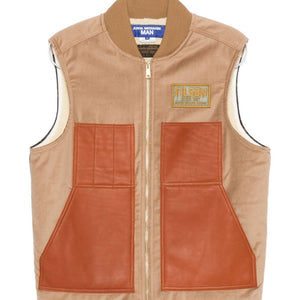 Junya Watanabe X Filson Leather panels vest