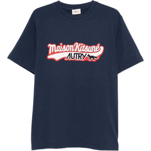 Autry X Maison Kitsune Logo cotton t-shirt
