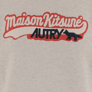 Autry X Maison Kitsune Logo cotton sweatshirt