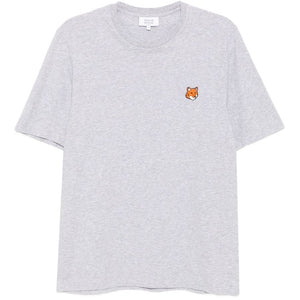 Maison Kitsuné Embroidered-logo patch T-shirt