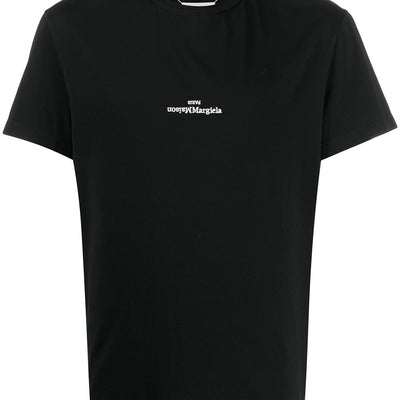 Maison Margiela Distorted-logo cotton T-shirt
