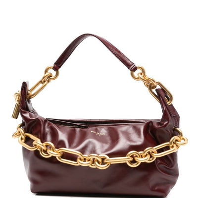 Balmain Medium Sync Bag In Calfskin Leather