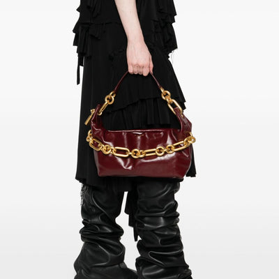 Balmain Medium Sync Bag In Calfskin Leather