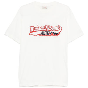Autry X Maison Kitsune Logo cotton t-shirt