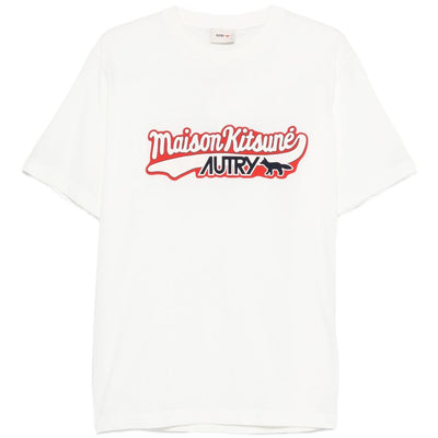 Autry X Maison Kitsune Logo cotton t-shirt