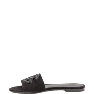 Dolce & Gabbana Suede and thermo-rhinestone slipper