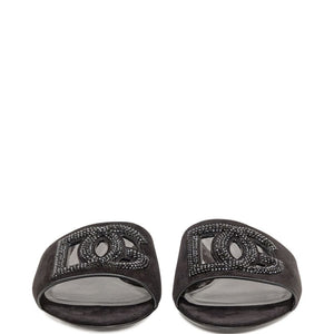 Dolce & Gabbana Suede and thermo-rhinestone slipper
