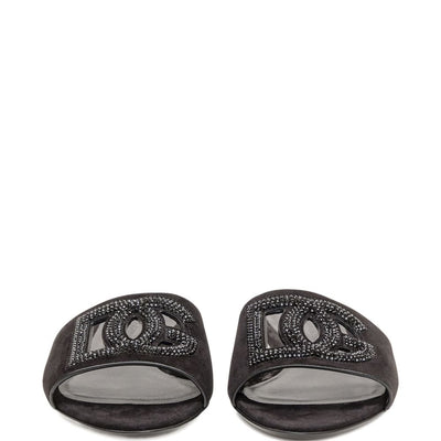 Dolce & Gabbana Suede and thermo-rhinestone slipper