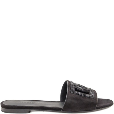 Dolce & Gabbana Suede and thermo-rhinestone slipper