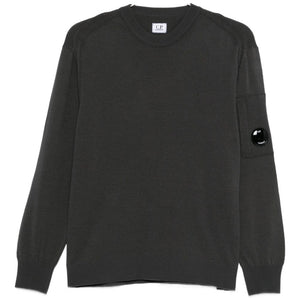 C.P. Company Logo wool crewneck sweater