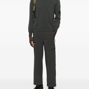 C.P. Company Logo wool crewneck sweater