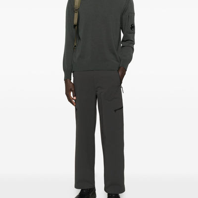 C.P. Company Logo wool crewneck sweater