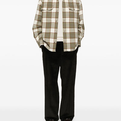 Ami Paris Wool checked overshirt