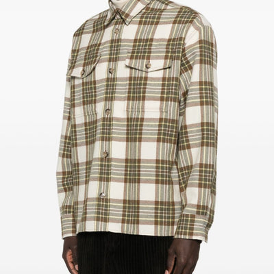 Ami Paris Wool checked overshirt