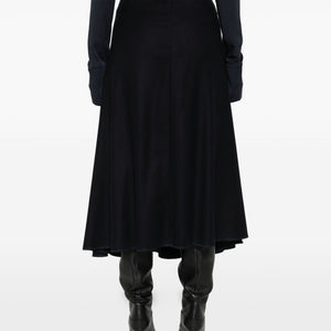 Susanne Bommer A-line design Cotton midi skirt