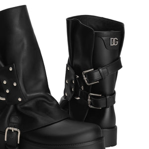 Dolce & Gabbana-Biker ankle boots with buckles
