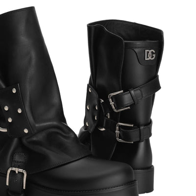 Dolce & Gabbana-Biker ankle boots with buckles