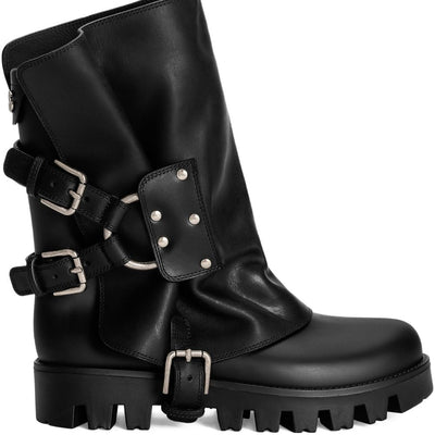 Dolce & Gabbana-Biker ankle boots with buckles