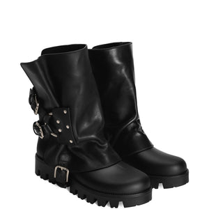 Dolce & Gabbana-Biker ankle boots with buckles