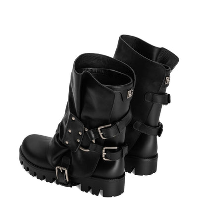 Dolce & Gabbana-Biker ankle boots with buckles
