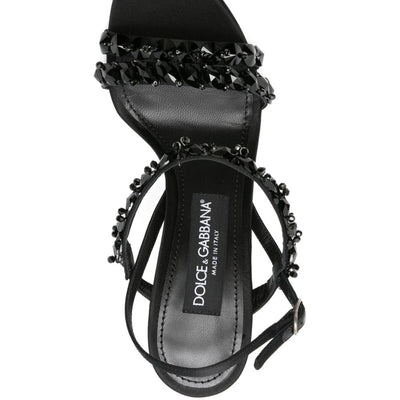 Dolce & Gabbana- Sandal with Rhinestone Embroidery