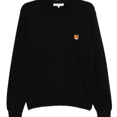 Maison Kitsuné Bold fox head patch sweater