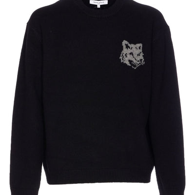 Maison Kitsuné Sweater with fox embroidery