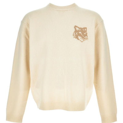 Maison Kitsuné Fox Head-intarsia sweater