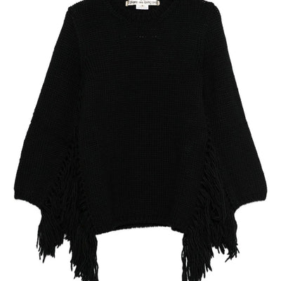 Comme Des Garcons Comme Des GarÃ§ons Fringed Wool Top