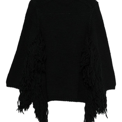 Comme Des Garcons Comme Des GarÃ§ons Fringed Wool Top