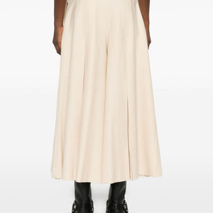 Zimmermann Belted Wide-Leg Wool Blend Trousers