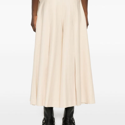 Zimmermann Belted Wide-Leg Wool Blend Trousers