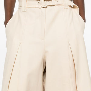 Zimmermann Belted Wide-Leg Wool Blend Trousers