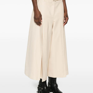 Zimmermann Belted Wide-Leg Wool Blend Trousers
