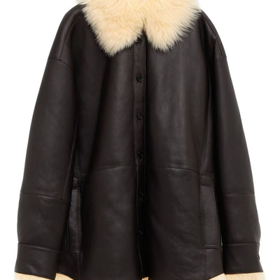 Acne Studios Leather shearling jacket