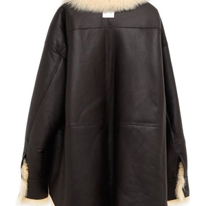 Acne Studios Leather shearling jacket