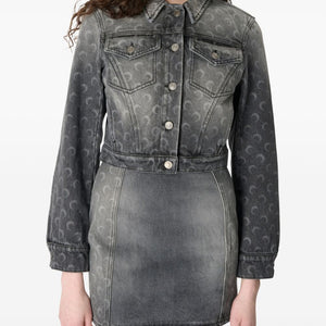 Marine Serre Moon laser denim jacket