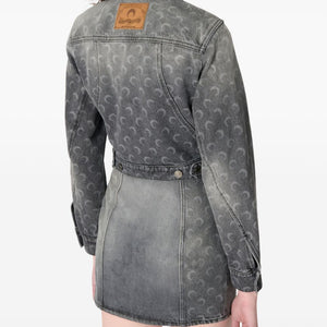 Marine Serre Moon laser denim jacket