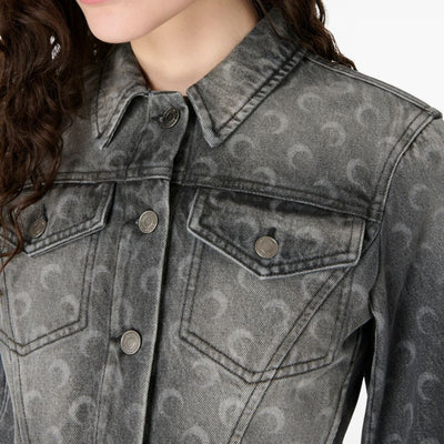 Marine Serre Moon laser denim jacket